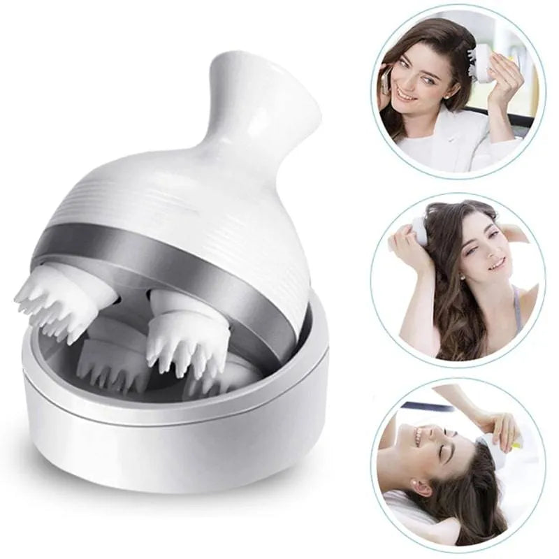 Hair Scalp Massager Rechargeable 3D Head Massager Machine | Electric Head Massager