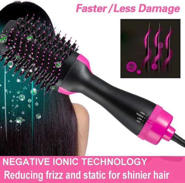 All-in-One Hair Dryer Brush – Smooth, Straighten & Curl Effortlessly
