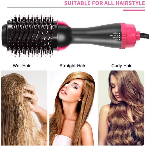 All-in-One Hair Dryer Brush – Smooth, Straighten & Curl Effortlessly