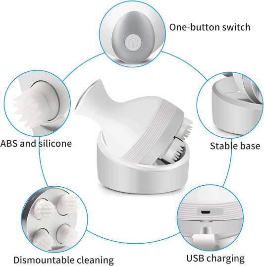 Hair Scalp Massager Rechargeable 3D Head Massager Machine | Electric Head Massager