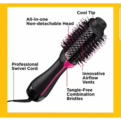 All-in-One Hair Dryer Brush – Smooth, Straighten & Curl Effortlessly