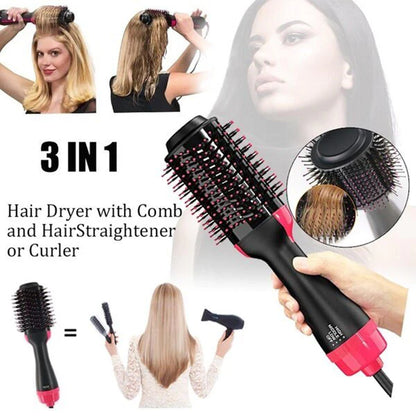 All-in-One Hair Dryer Brush – Smooth, Straighten & Curl Effortlessly