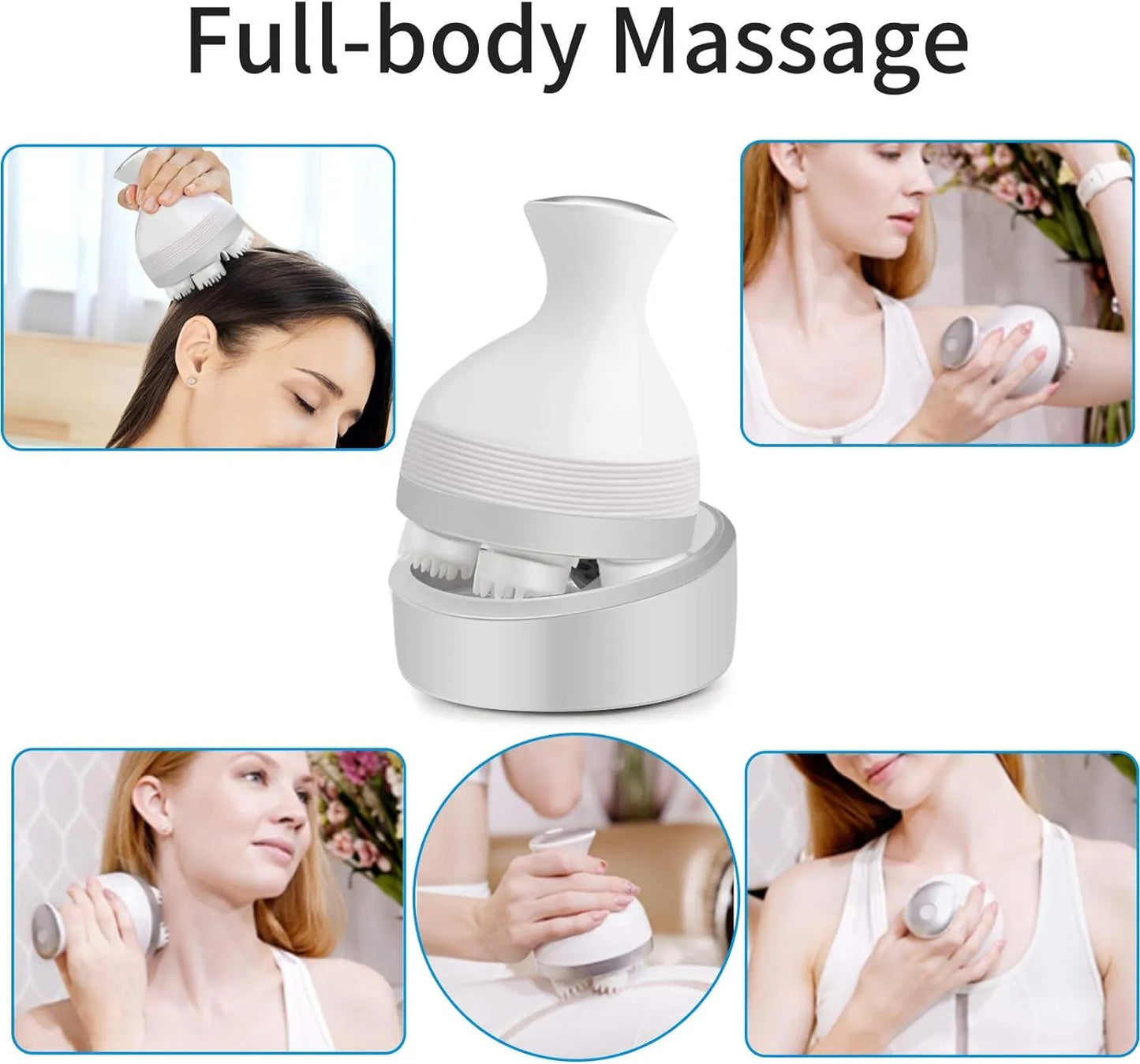 Hair Scalp Massager Rechargeable 3D Head Massager Machine | Electric Head Massager